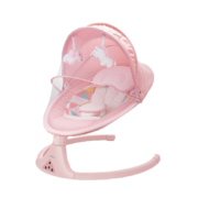 优呗（Yo Baby）婴儿电动摇摇椅 新生儿安抚摇椅 摇篮 智能蓝牙多功能 网红哄娃神器 绛樱粉 豪华礼盒款