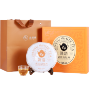 品品香 茶叶 福鼎白茶2022年原料白牡丹茶饼250g 简语白茶饼 礼盒装