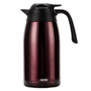 膳魔师（THERMOS） 保温壶家用大容量办公热水瓶暖壶2L男女不锈钢真空水壶 THS/THX THS-2000咖啡色