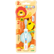 狮王（Lion）小狮王儿童牙刷6个月-2岁进口宝宝训练牙刷分龄二阶段(颜色随机）