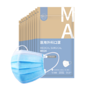 概率券、PLUS会员：庭七 成人医用外科口罩 灭菌级 共100只(10只*10袋)*4件