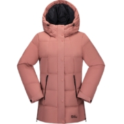 JackWolfskin德国狼爪秋冬新品户外防风中长款600蓬羽绒服外套女