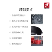 双立人（ZWILLING） 珐琅锅铸铁汤锅炖煮锅煲汤辅食焖锅 珐琅锅24cm