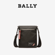 BALLY/巴利FINCHER男士黑色尼龙单肩包斜挎包6231814圣诞礼物 黑色 均码