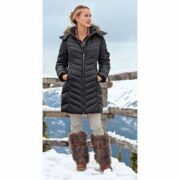 羽绒服鼻祖！Eddie Bauer 艾迪堡  Sun Valley 女士650蓬长款连帽羽绒服
