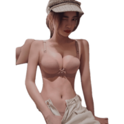 BANILACOO 小胸聚拢调整型无钢圈内衣女胸罩收副乳防下垂加厚文胸bra无痕B1110 豆沙色【套装】 70A