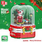 ZHEGAO 哲高 圣诞音乐盒积木拼装玩具-348颗粒
