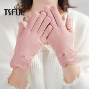 tsful 百搭加厚骑行防寒全指手套
