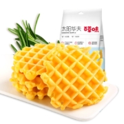 百草味 阳光华夫饼200g黄油烘烤 营养早餐蛋糕手撕面包网红零食 MJ 袋装
