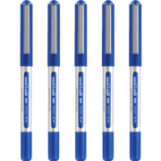 三菱（Uni）UB-150中性笔直液式走珠笔签字笔 0.5mm耐水考试财务用笔蓝色 5支/袋