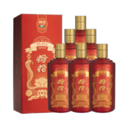 荷花酒  红荷花 酱香型白酒 53度 500ml*1瓶*5件