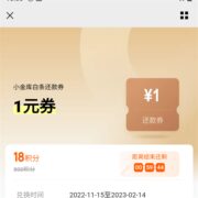 京东金融 18积分兑换1元白条还款券
