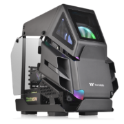 Tt（Thermaltake）阿帕奇Mini 黑色 小型机箱水冷电脑主机（电竞概念造型/Mod异形/双转轴开窗/支持M-ATX）
