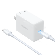 绿联 华为充电器40W超级快充套装兼容PD20W通用Nova7/P50Mate50/40Pro/30苹果14/13手机充电器type-c配100W线