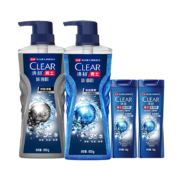清扬（CLEAR）男士沐浴露套装 600g×2+100g×2