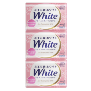 日本花王香皂white天然植物沐浴玫瑰护肤香皂 洁面皂沐浴皂肥皂130g*3