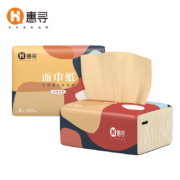 京东特价APP：惠寻  竹浆本色抽纸 4层加厚*2包*60抽