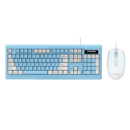 现代（HYUNDAI）键鼠套装 有线键鼠套装 办公键盘鼠标套装 电脑鼠标键盘 笔记本键盘 白蓝 KM1039.9元