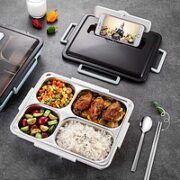 MAXCOOK 美厨 MCFT397 304不锈钢饭盒 （6.5cm*18.cm*25.5cm）