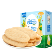 宅羊羊 儿童梨汁米饼健康零食饼干宝宝磨牙棒 原味50g