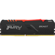 金士顿 (Kingston) FURY 16GB DDR4 3200 台式机内存条 Beast野兽系列 RGB灯条 骇客神条