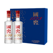 国窖1573  【21日0点开抢】浓香型白酒 双瓶礼盒 双支装 蓝调礼盒（38度500ml*2）