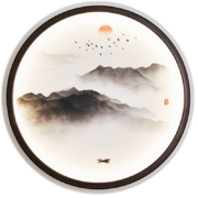 雷士照明 LED壁灯新中式古典现代北欧背景墙灯远山19瓦分段调光WHBD19T-02