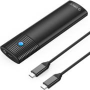 奥睿科(ORICO)M.2 NVMe移动硬盘盒 Type-C3.2固态SSD笔记本台式机外置M2硬盘盒子-黑PWM2-G2