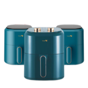 美的 集团（Midea）布谷空气炸锅4.5L家用大容量智能定时多功能无油烟电炸锅不沾 BG-AF5b 4.5L绿色机械款365天坏了换新