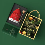 GIFT FOR LIFE 描金圣诞树带盖陶瓷马克杯 450ml