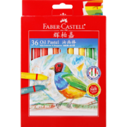 辉柏嘉（Faber-castell）油画棒36色六角形填色幼儿园宝宝涂鸦笔手绘画笔套装122736