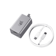 努比亚 65W氮化镓GaNpro充电器套装35W/20W苹果14/13多口PD快充头华为小米macbook笔记本配100W数据线 氘锋银