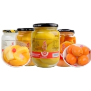 天猫U先：曾子山 黄桃+椰果+什锦+杏 500g*4瓶