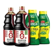 88VIP：海天 0添加金标生抽+上等蚝油挤挤装(1.28L+1kg)*2组*2件