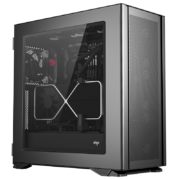 爱国者（aigo）YOGO K200黑色 防尘电脑主机箱 9风扇位 前/顶360水冷/E-ATX/ATX主板/钢化玻璃侧透/4090显卡