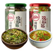 京东特价：川娃子 辣酱   四川青辣椒   烧椒+双椒  各1瓶  230g*2
