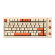 mikit T80-榛果可可 机械键盘 无线三模蓝牙键盘 适配iPad手机笔记本平板电脑办公键盘 T80-榛果可可-RGB版 圣熊猫V2