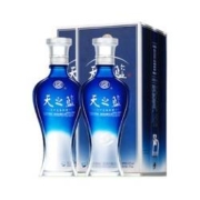 88VIP：YANGHE 洋河 天之蓝 蓝色经典 42%vol 浓香型白酒 375ml*2瓶 双支装