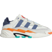 4日0点：adidas 阿迪达斯 三叶草 NITEBALL 男女中帮休闲运动鞋 水泥白/紫/米白/橘 41(255mm)
