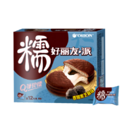 好丽友 orion 糯 巧克力味派 糕点 香糯黑芝麻味12枚336g