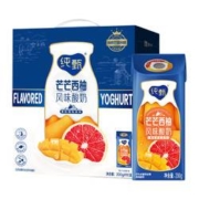 纯甄 芒芒西柚风味酸奶 200g*10盒*1箱