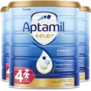 再降价、聚划算百亿补贴：Aptamil 爱他美 金装婴儿奶粉 4段 900g*3罐