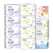 20点开始、88VIP：ABC 日夜用超棉柔超透气卫生巾组合 11包82片赠新品2片