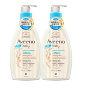 艾惟诺（Aveeno）婴儿润肤乳儿童面霜宝宝润肤露身体乳婴幼儿润肤乳无香型354ml*2