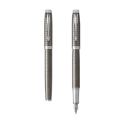 派克（PARKER）钢笔 IM系列金属灰格纹墨水笔