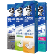 好来（DARLIE）超白牙膏 超白系列190g*4+送护手霜60g+牙刷×3+牙线×2