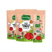 BioJunior 碧欧奇 宝宝零食山楂棒棒糖 80g*3袋