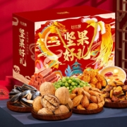 再降价、PLUS会员：bi bi zan 比比赞 坚果零食大礼包 908g
