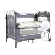 VALDERA（瓦德拉）婴儿床 拼接床床边床 多功能可折叠一键安装可调节婴儿床bb床 9272长颈鹿豪华款