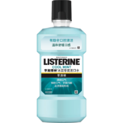 李施德林（Listerine）漱口水 冰蓝零度温和清新深层清洁减少细菌 500ml